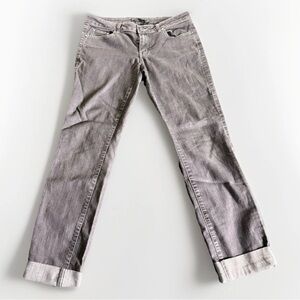 Prana Women’s Jeans Gray/Black Straight Leg Jeans Denim Sz 10 RN 124977